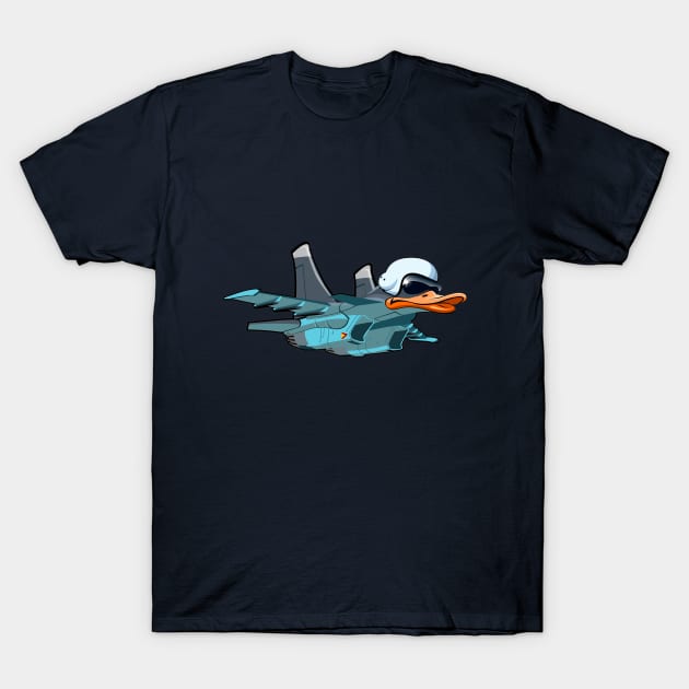 Duck Combat T-Shirt by HARKO DESIGN